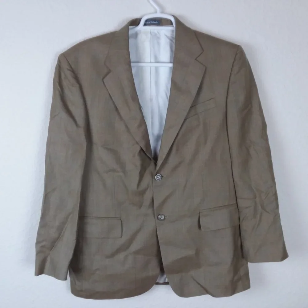 Oscar De La Renta Silk Wool Blend Blazer 42R